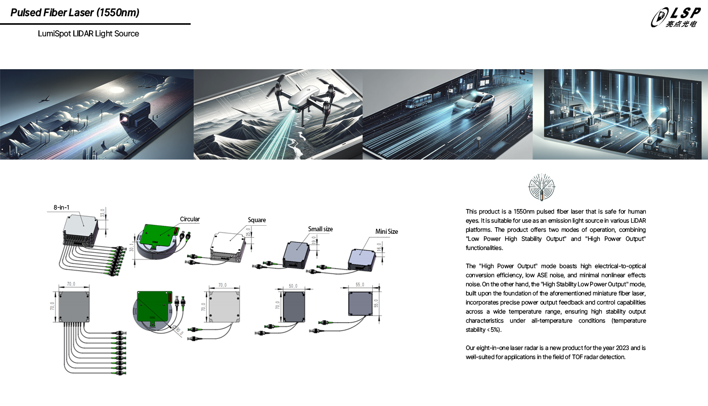 Lumispot Tech LIDAR light Source series features